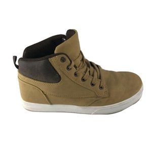 EUC Target Brand Boys High Top Faux Leather Shoes Size 4